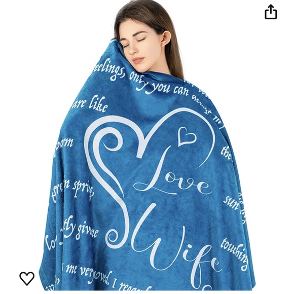 🐊4/$15 New! Beautiful Romantic Teal Gift Throw Blanket For Wife 65x50
!LAST TWO! - Picture 4 of 4